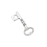 70pcs Antique Tibetan Silver Key Charm Pendant 34x12mm