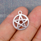 70pcs Tibetan Silver Pentagram Charms, Star 20x16mm
