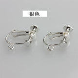 70pcs Brass Plated Screw Ear Clip Earrings with Hoop