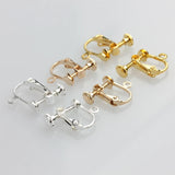 70pcs Brass Plated Screw Ear Clip Earrings with Hoop