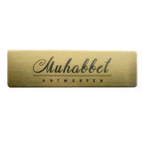 Custom Engraved Steel Metal Name Badges Pin