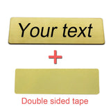 Custom Engraved Steel Metal Name Badges Pin
