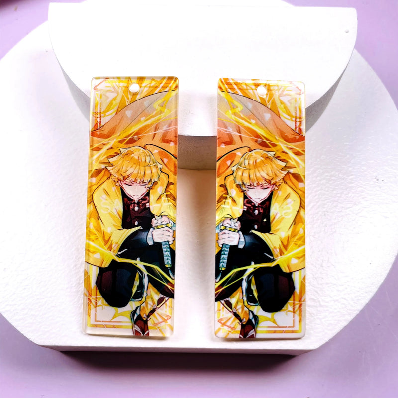 Acrylic Strip Charms Pendants for DIY Decoration Necklace Earring Key Chain