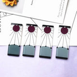 Acrylic Strip Print Charms Pendants for DIY Decoration Necklace