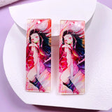 Acrylic Strip Charms Pendants for DIY Decoration Necklace Earring Key Chain