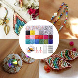 Glass Beads Spacer Kit Alphabet Letter Wire Jewelry Making
