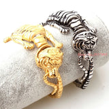71g High Casting Silver Stainless Steel Bracelet Gothic Tiger Chain