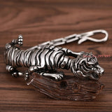 71g High Casting Silver Stainless Steel Bracelet Gothic Tiger Chain