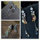 Faceted Glass Teardrop Beads Crystal for DIY Earrings Necklace - 72/84PCS