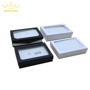 72-Digit Ring Earring Display Box Transparent Dustproof Jewelry Box
