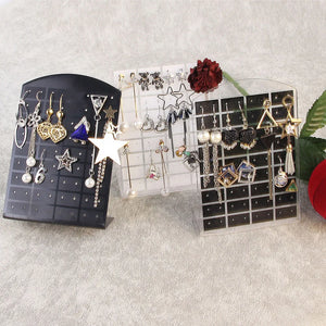 Plastic Jewelry Display Show Rack Earrings Pendant Ear Hook Stand