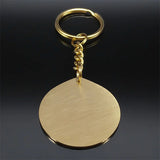 God Keychain Stainless Steel Jewish Star of David Key Ring