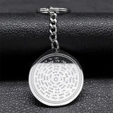 God Keychain Stainless Steel Jewish Star of David Key Ring
