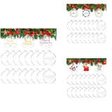 72 Pcs 3.5Inch Acrylic Ornament Blanks Round Ornaments Bulk