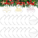 72 Pcs 3.5Inch Acrylic Ornament Blanks Round Ornaments Bulk