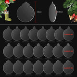72 Pcs 3.5Inch Acrylic Ornament Blanks Round Ornaments Bulk