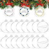 72 Pcs 3.5Inch Acrylic Ornament Blanks Round Ornaments Bulk