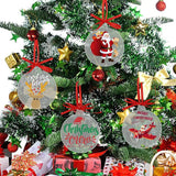 72 Pcs 3.5Inch Acrylic Ornament Blanks Round Ornaments Bulk