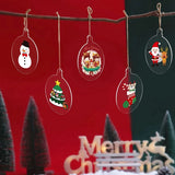 72 Pcs 3.5Inch Acrylic Ornament Blanks Round Ornaments Bulk
