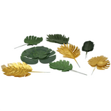 72 Pcs Artificial Palm Tropical Leaves Decorations for Beach Baby Shower Wedding