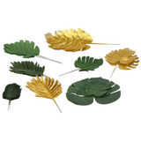 72 Pcs Artificial Palm Tropical Leaves Decorations for Beach Baby Shower Wedding