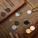 72 Pcs Sublimation Pendant Trays with Glass Cabochons Set