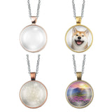 72 Pcs Sublimation Pendant Tray Set with Glass Cabochons