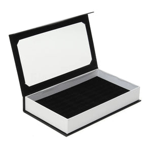 72 Ring Jewellery Display Storage Box Tray Show Case Organiser Earring Holder
