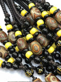 72 Tibetan Dzi Beads 21 Eyes Necklace Sweater Chain Nine Eye Dzi Beads Pendant