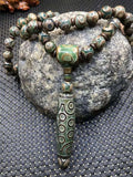 72 Tibetan Dzi Beads 21 Eyes Necklace Sweater Chain Nine Eye Dzi Beads Pendant
