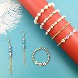 720pcs Jewelry Making Beads Set Pearl Alloy DIY Bracelet Kit