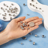 72Pcs 12 Style Stainless Steel Beads Large Hole Spacer Beads for Jewelry Making