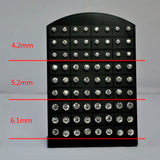 72Pcs Crystal Zirconia Stainless Steel Stud Earring for Women LR285