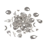 72Pcs Tibetan Style Chandelier Charms for DIY Jewelry Making