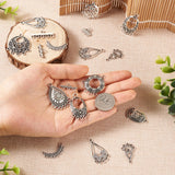 72Pcs Tibetan Style Chandelier Charms for DIY Jewelry Making