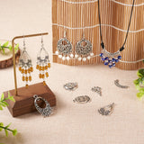 72Pcs Tibetan Style Chandelier Charms for DIY Jewelry Making