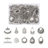 72Pcs Tibetan Style Chandelier Charms for DIY Jewelry Making