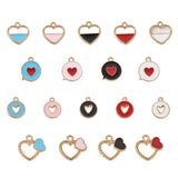 72Pcs Heart Charms Pendant For DIY Jewelry Making