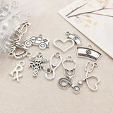 72Pcs Doctor Nurse Charms for DIY Necklace Bracelet Jewelry Making