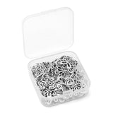 72Pcs Tibetan Charms Hollow Butterfly Antique Silver Pendants for Jewelry Making