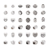 72pcs Tibetan Style Antique Bead Alloy European Beads for DIY Jewelry Making