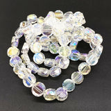 72pcs 4x8mm Faceted Crystal Glass Beads for Jewelry Making