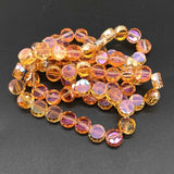 72pcs 4x8mm Faceted Crystal Glass Beads for Jewelry Making