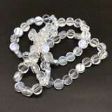 72pcs 4x8mm Faceted Crystal Glass Beads for Jewelry Making