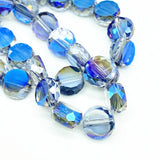 72pcs 4x8mm Faceted Crystal Glass Beads for Jewelry Making