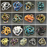 72pcs 4x8mm Faceted Crystal Glass Beads for Jewelry Making