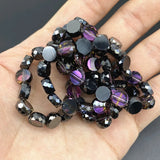 72pcs 4x8mm Crystal Glass Electroplating Beads for Jewelry Making