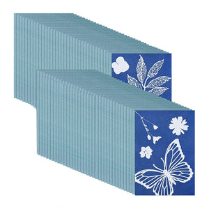 73 Pcs Sun Print Paper Cyanotype Kit Sensitivity Nature Printing Paper