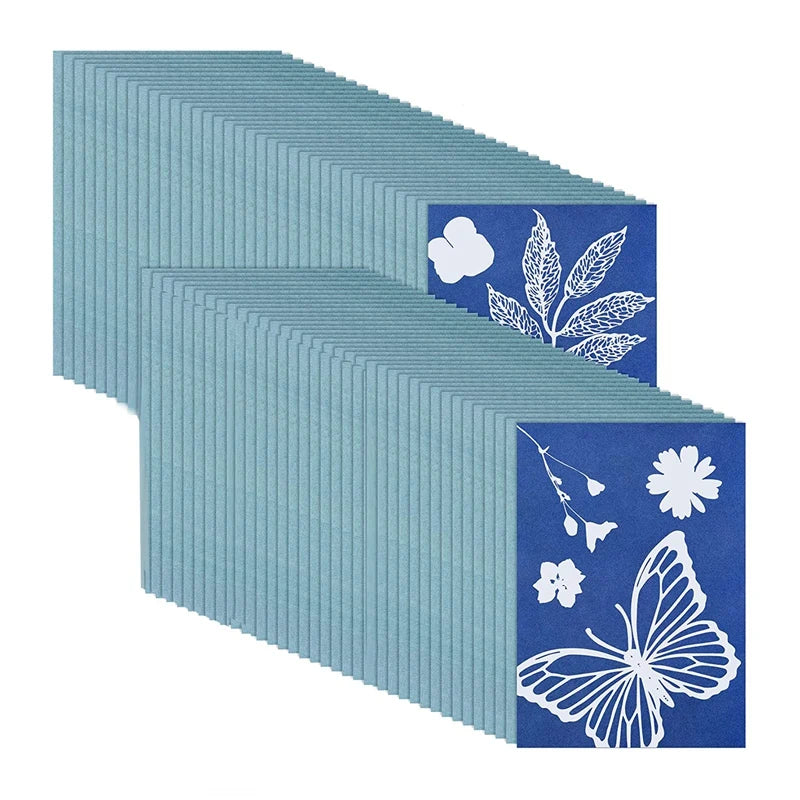 73 Sun Print Cyanotype Nature Printing Paper Kit