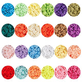 Polymer Clay Beads Set Colorful for Boho Bracelet DIY